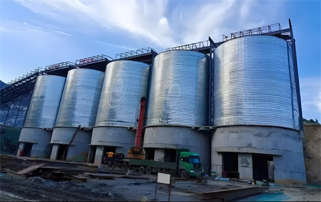 宝鸡螺旋卷板仓施工现场